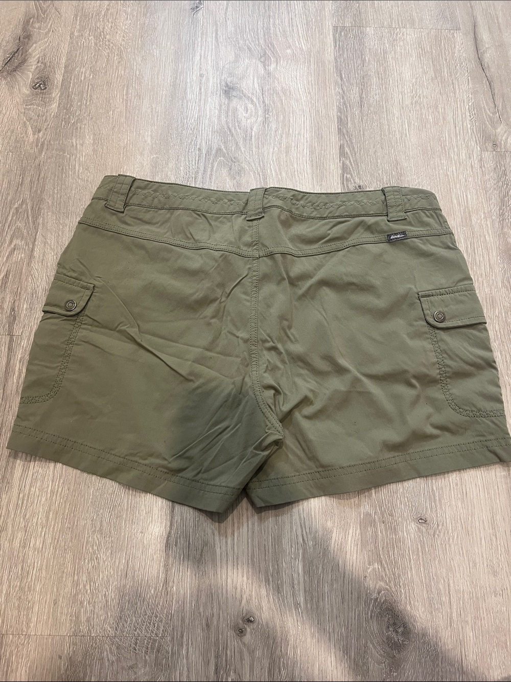 Eddie Bauer Olive Green Utility Cargo Shorts - Picture 3 of 6